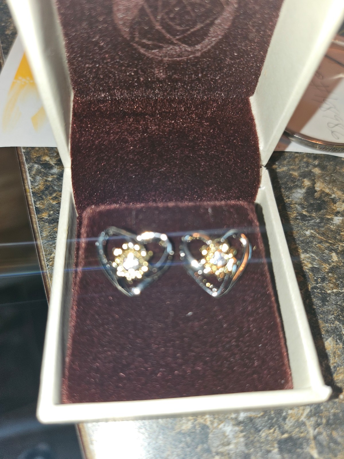 Sterling silver Post earrings Stamped 925