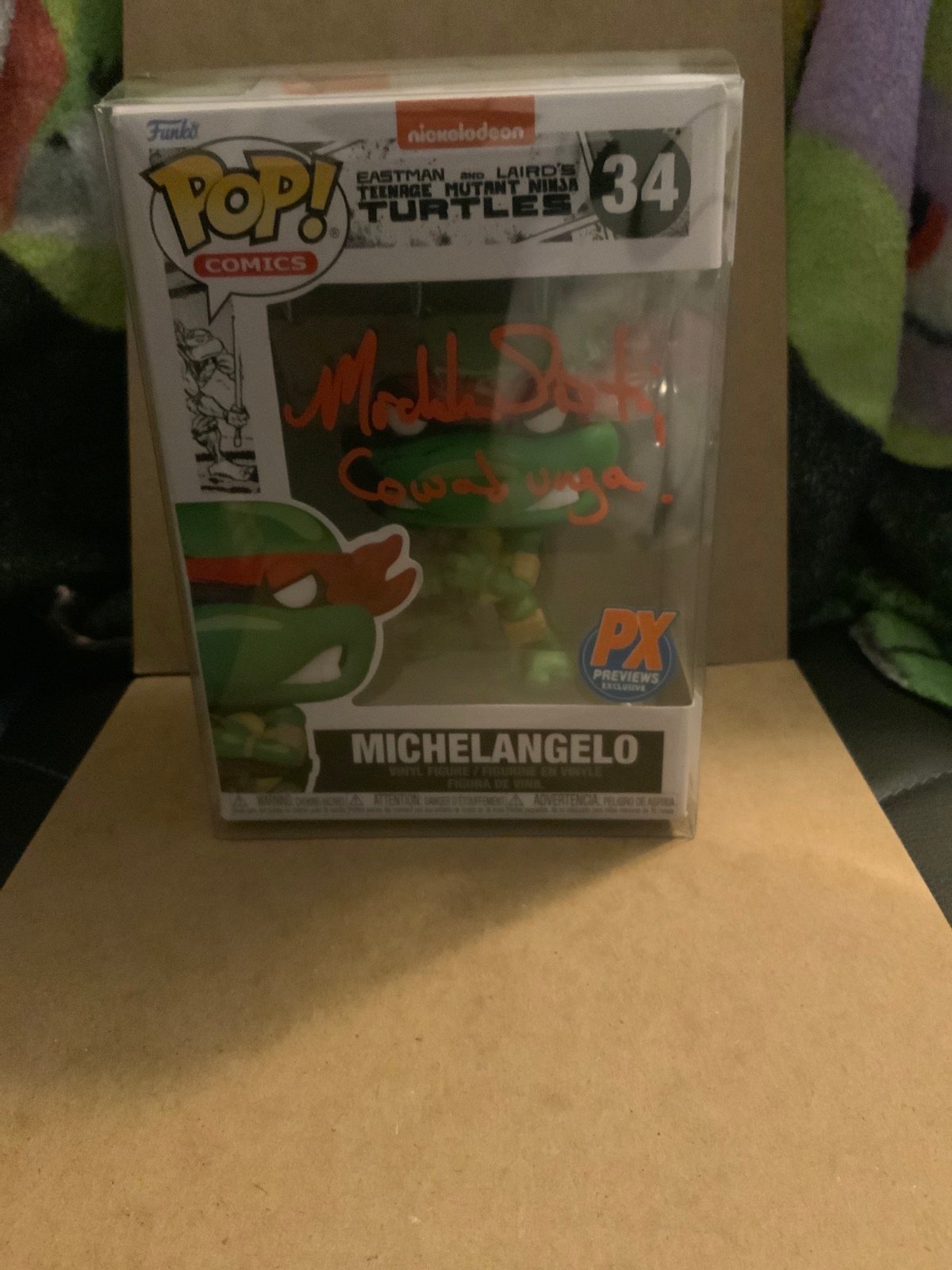 Michelangelo signed funko pop