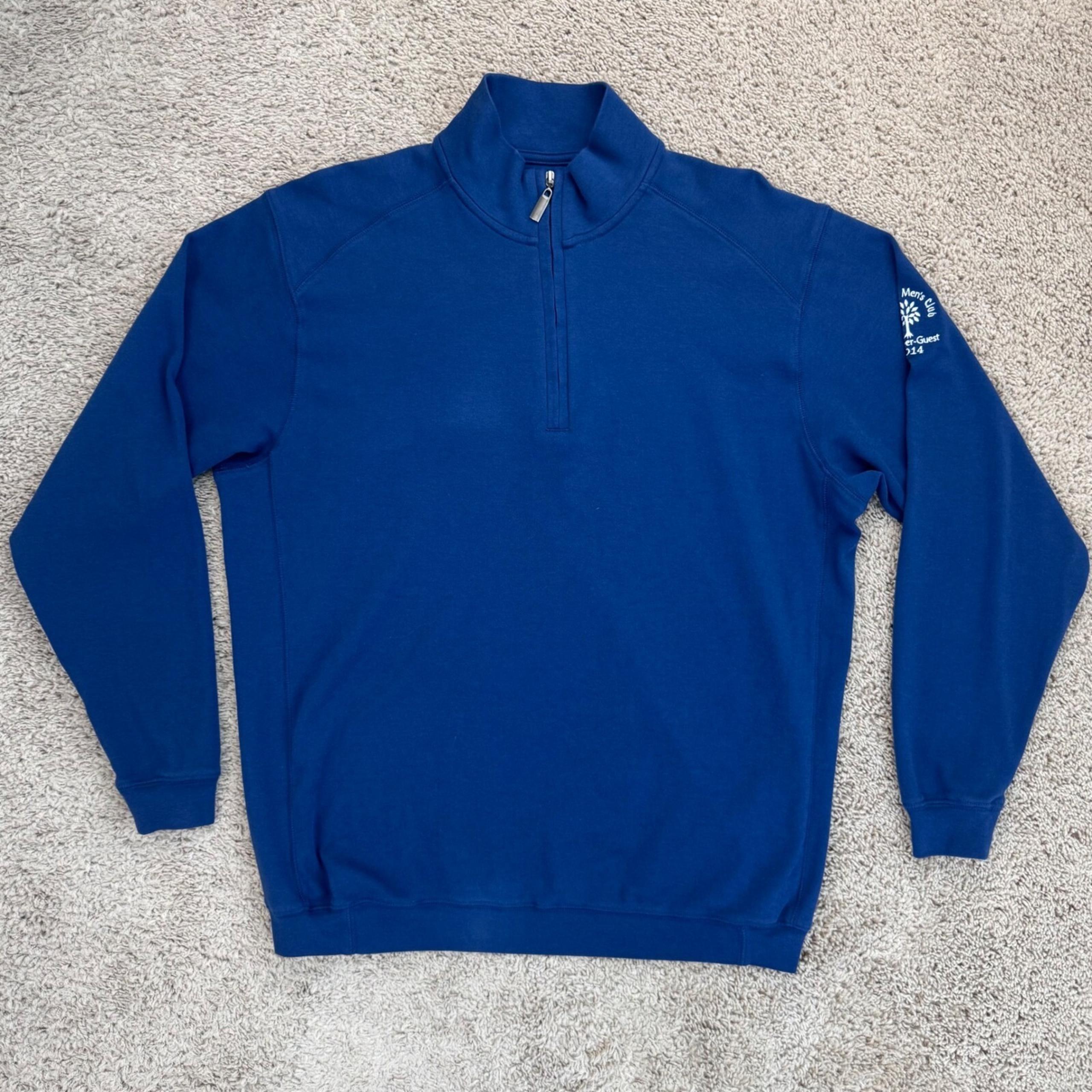 Bermuda Sands Golf Pullover Quarter Zip Blue Tallwood Club Guest 2014 Sweater