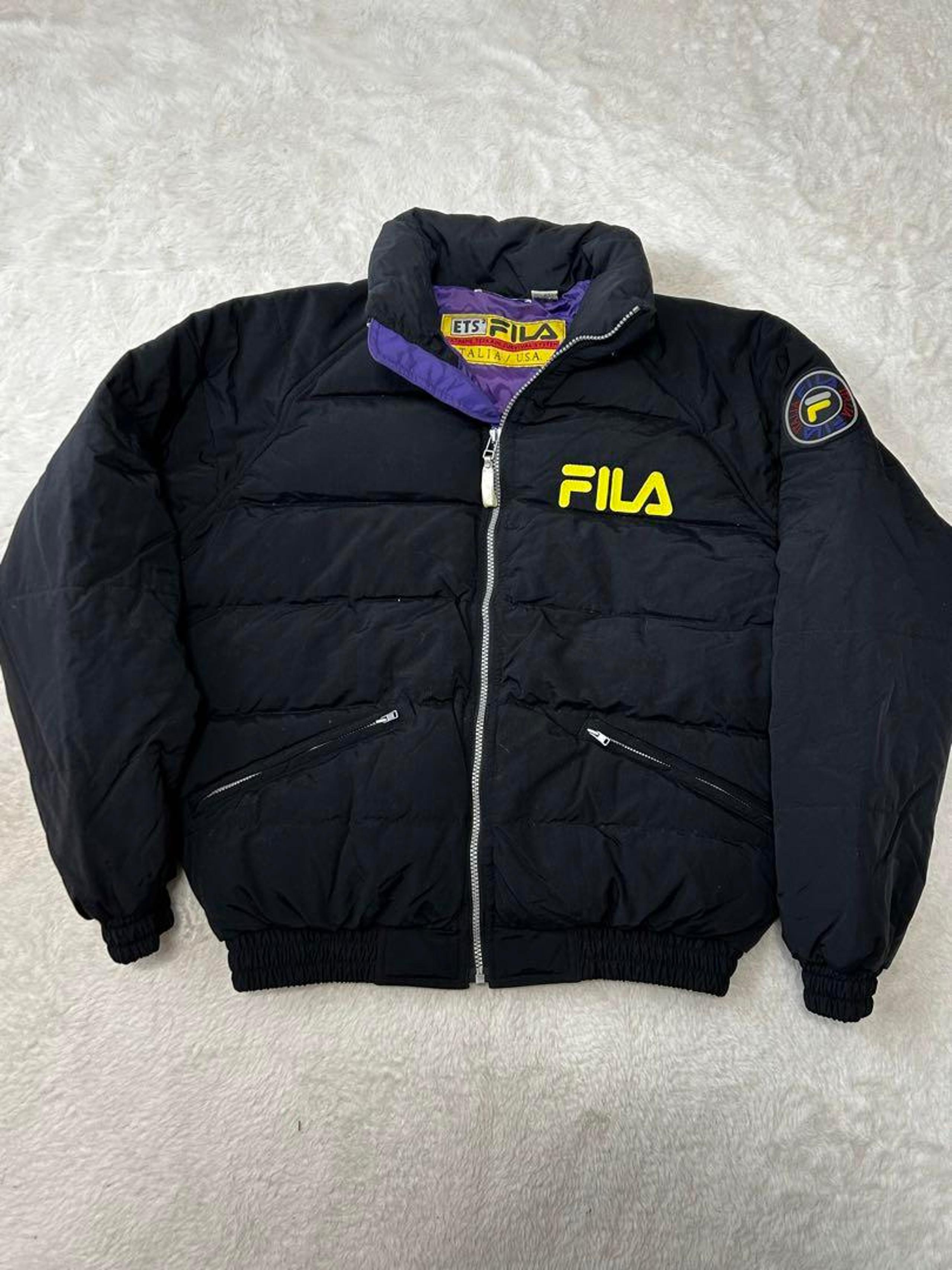FILA 90s Tech Outer Down Jacket Men's M Black