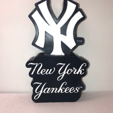 New York Yankees Logo Statue