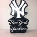New York Yankees Logo Statue