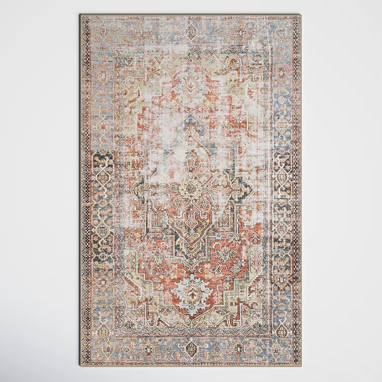 Skye Performance Terracotta/Blue/Sage Green/Orange Rug