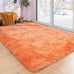 Luxury 6x9 Orange Furry Shag Area Rug-RN2S