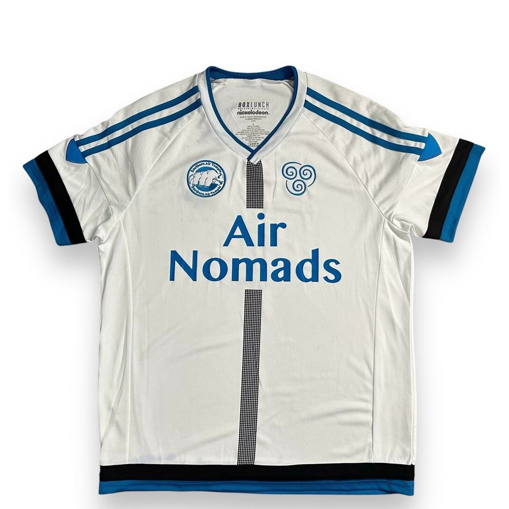 NWT Box Lunch Exclusive Avatar The Last Airbender Air Nomads Aang White Jersey L