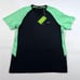 BOSS Short Raglan Sleeve Baseball Black Green Tee T-Shirt Slim Fit Sz XL NWT