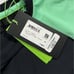 BOSS Short Raglan Sleeve Baseball Black Green Tee T-Shirt Slim Fit Sz XL NWT