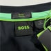 BOSS Short Raglan Sleeve Baseball Black Green Tee T-Shirt Slim Fit Sz XL NWT