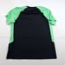 BOSS Short Raglan Sleeve Baseball Black Green Tee T-Shirt Slim Fit Sz XL NWT