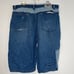VTG Fubu The Collection Blue Color Block Distressed Denim Shorts Mens 42