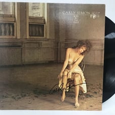 VinylCarly Simon Signed Autographed Boys in the Trees Record Album - COA Match