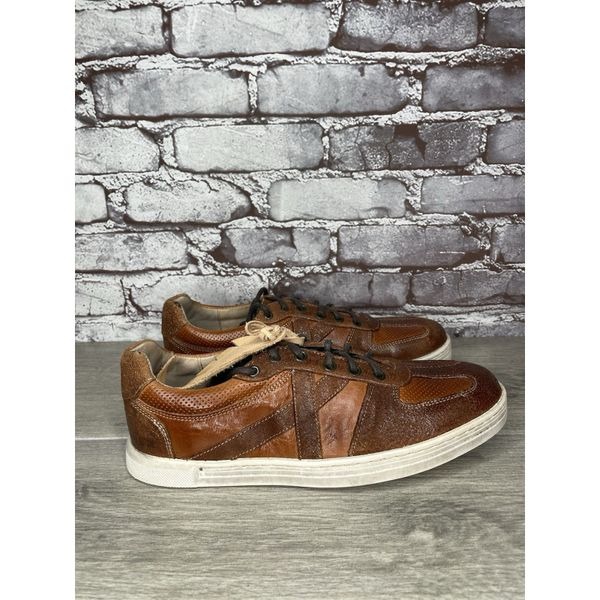 Bed Stu Muller Brown Leather Low Top Casual Lace Up Shoes Men’s Sz 8.5M US/42EU