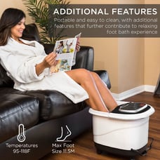 Automatic Heated Shiatsu Massage Foot Bath Spa New With Box