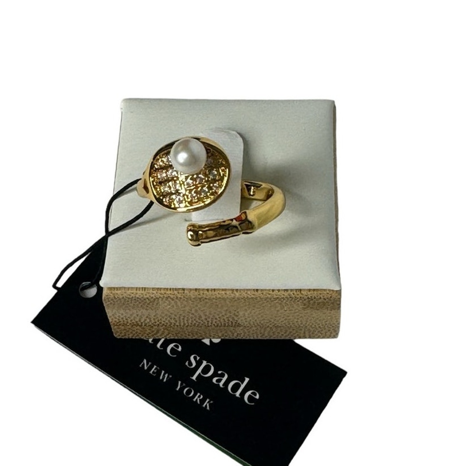 Kate Spade Queen Of The Court Tennis Ring size 7