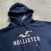 NWT HOLLISTER WOMENS XS NAVY BLUE HOODIE
