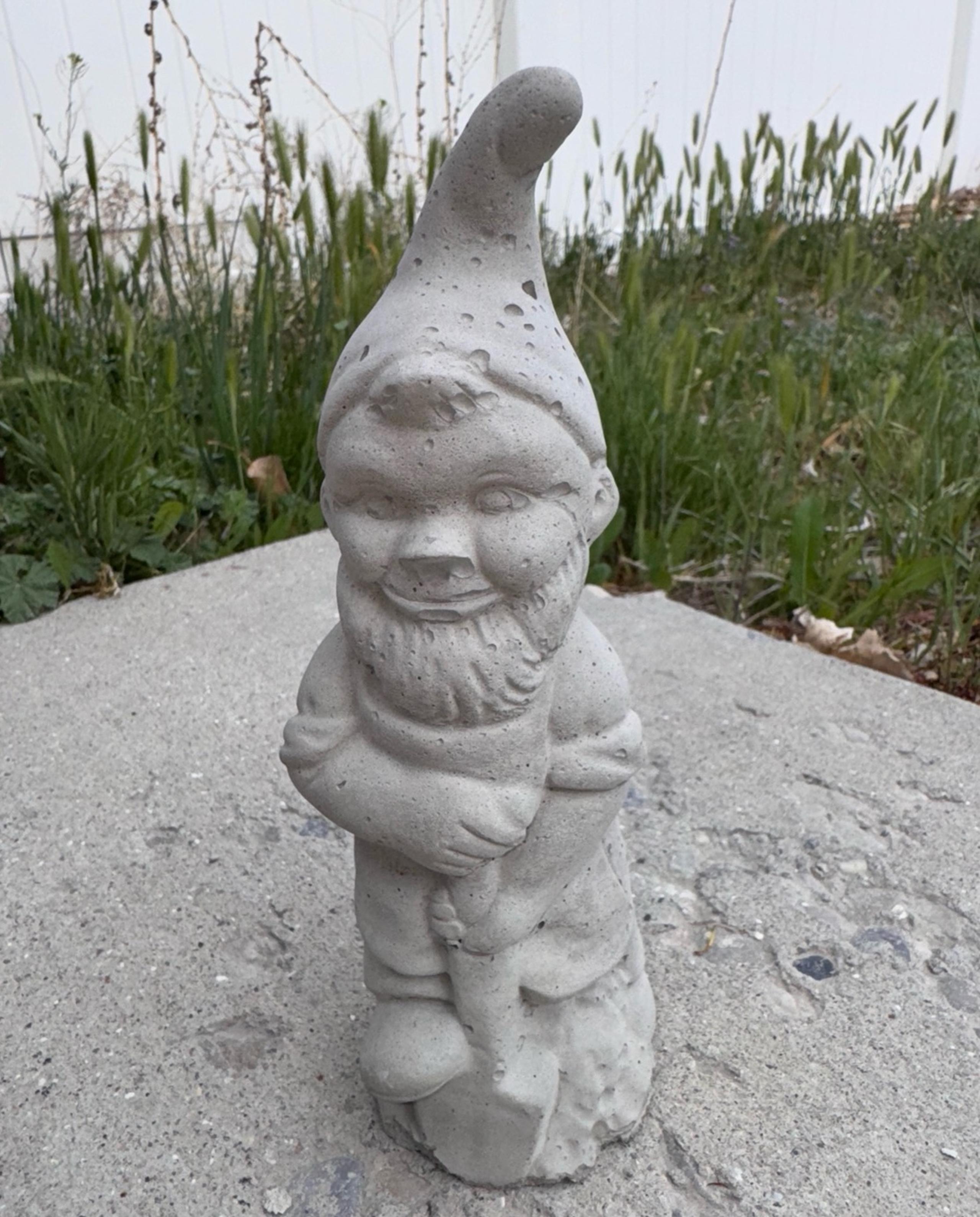 ✨ Weed’m and Reap Heirloom Gardens Solid  Concrete Garden Gnome