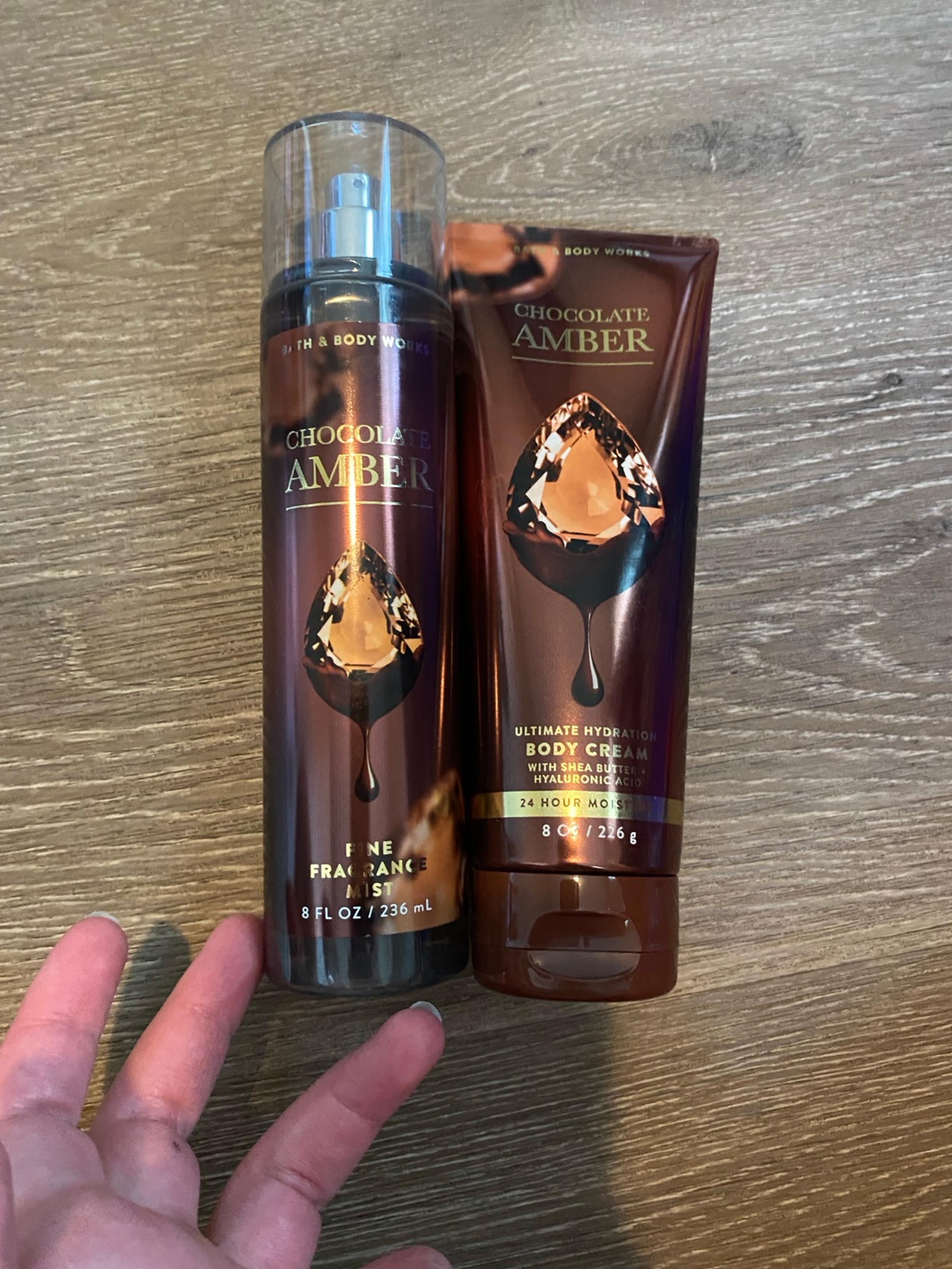 Bath and body works chocolate amber