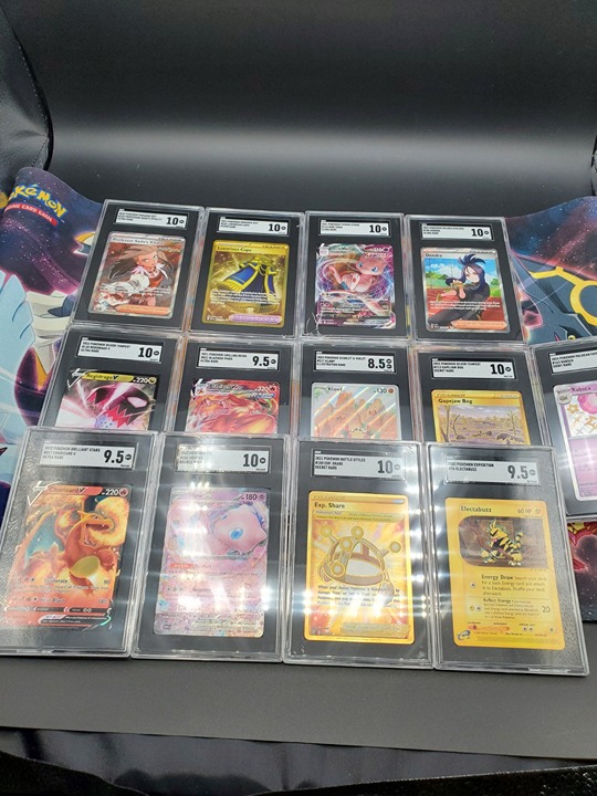 Pokemon SGC Collection Graded Card Lot Holo Rare Charizard V Full Art Gem Gold