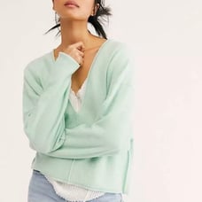 Free People Solitaire Cashmere V Sweater