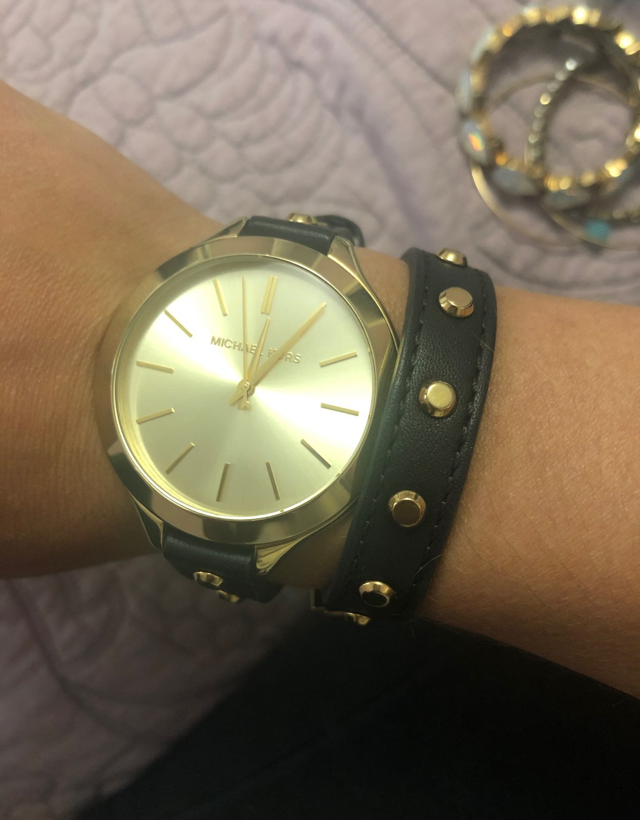 michael kors watch pearl face