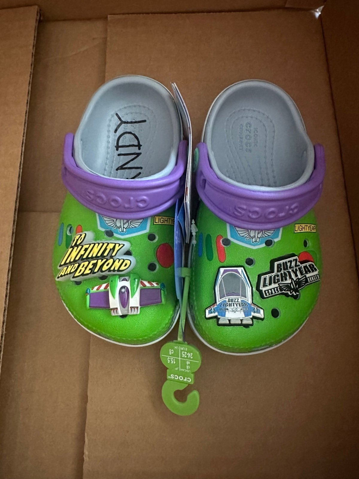Size 8c Crocs Toy Story Buzz Lightyear Classic Toddler Clog size 8c