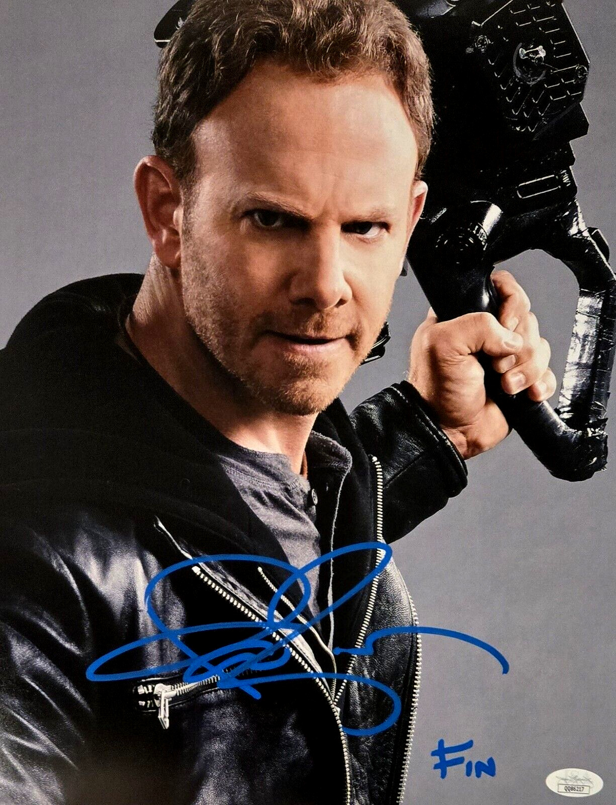 Ian Ziering Signed Photo Sharknado Fin Shepard Autograph 11x14 JSA COA 217