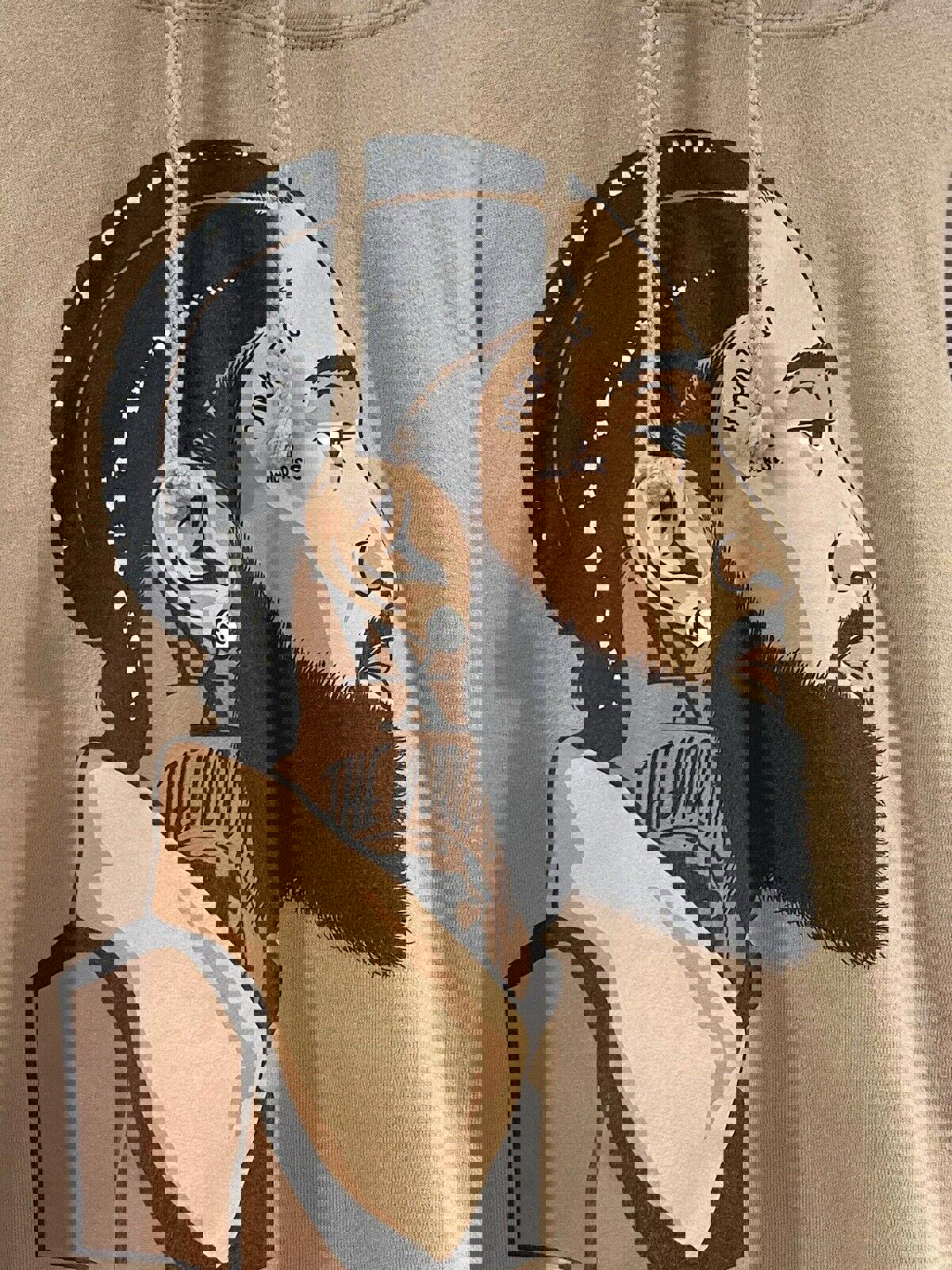 Beautiful NIPSEY HUSSLE Hooded Sweatshirt Pullover Hoodie Men's New - Tan XL