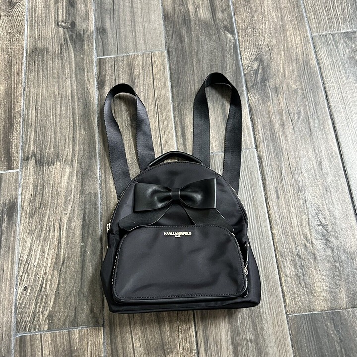 Ladies Karl Lagerfeld Backpack Bag Black