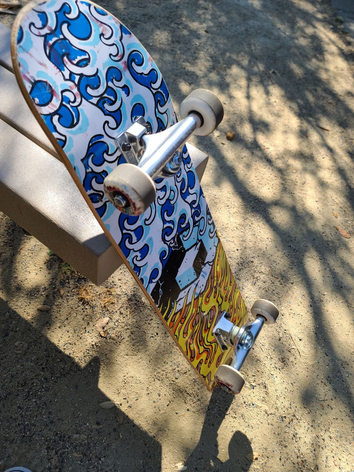 Mounted skateboard