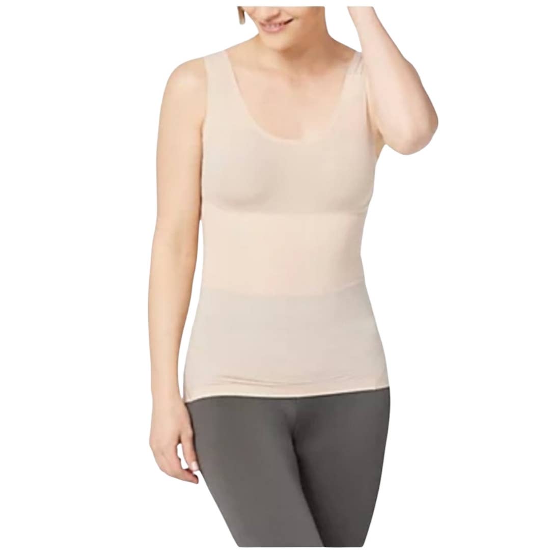 Spanx Thinstincts Shapeware Tank Top Breathable Contour Smoothing Nude 1X