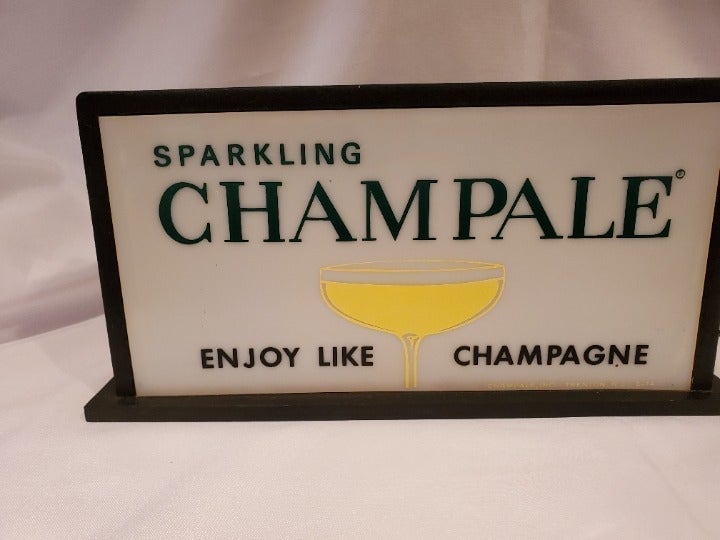 VTG - Sparkling Champale  Lighted Sign-- ENJOY Like Champagn 1960s