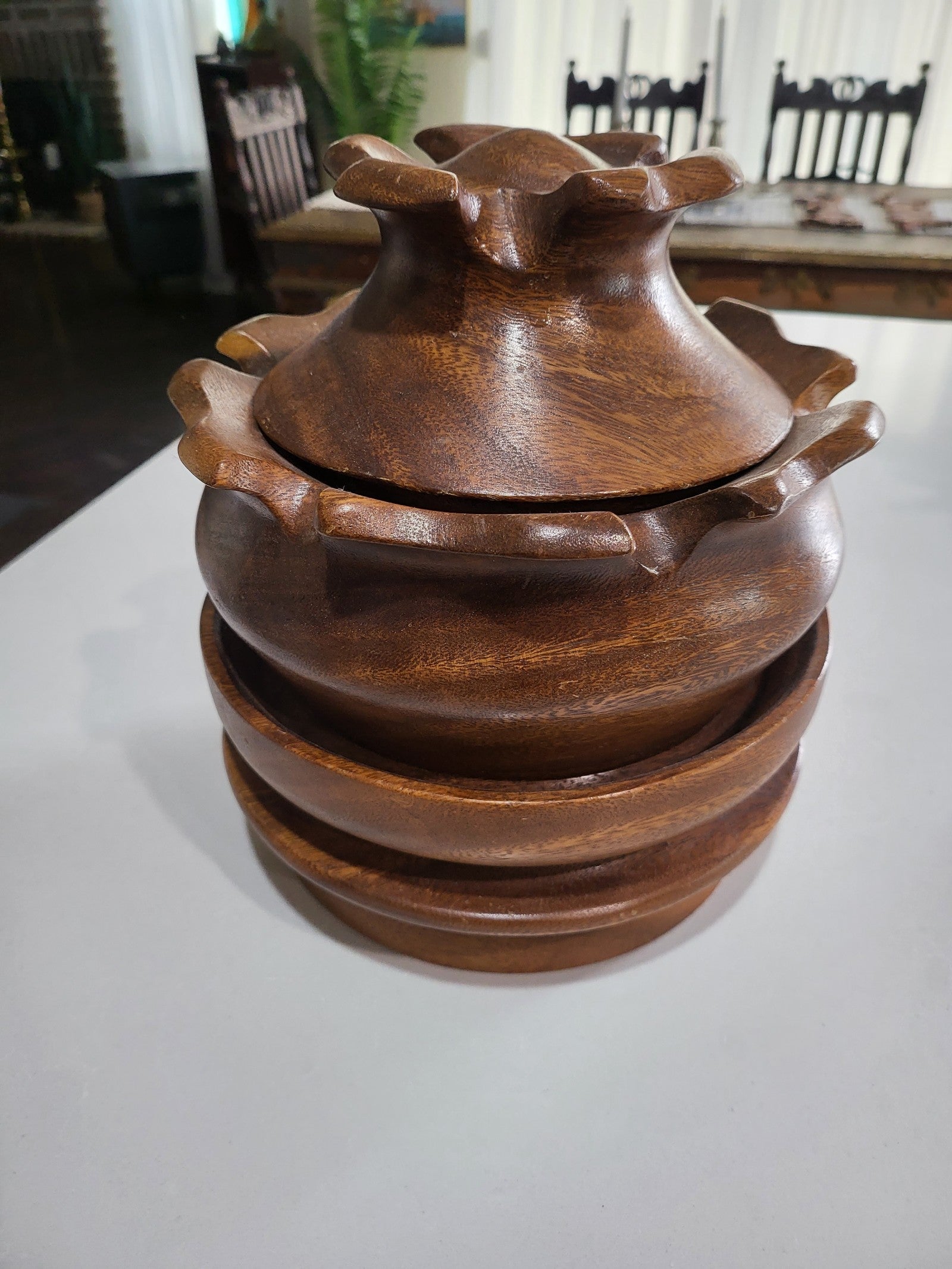 Vintage Teakwood Monkey Pod
