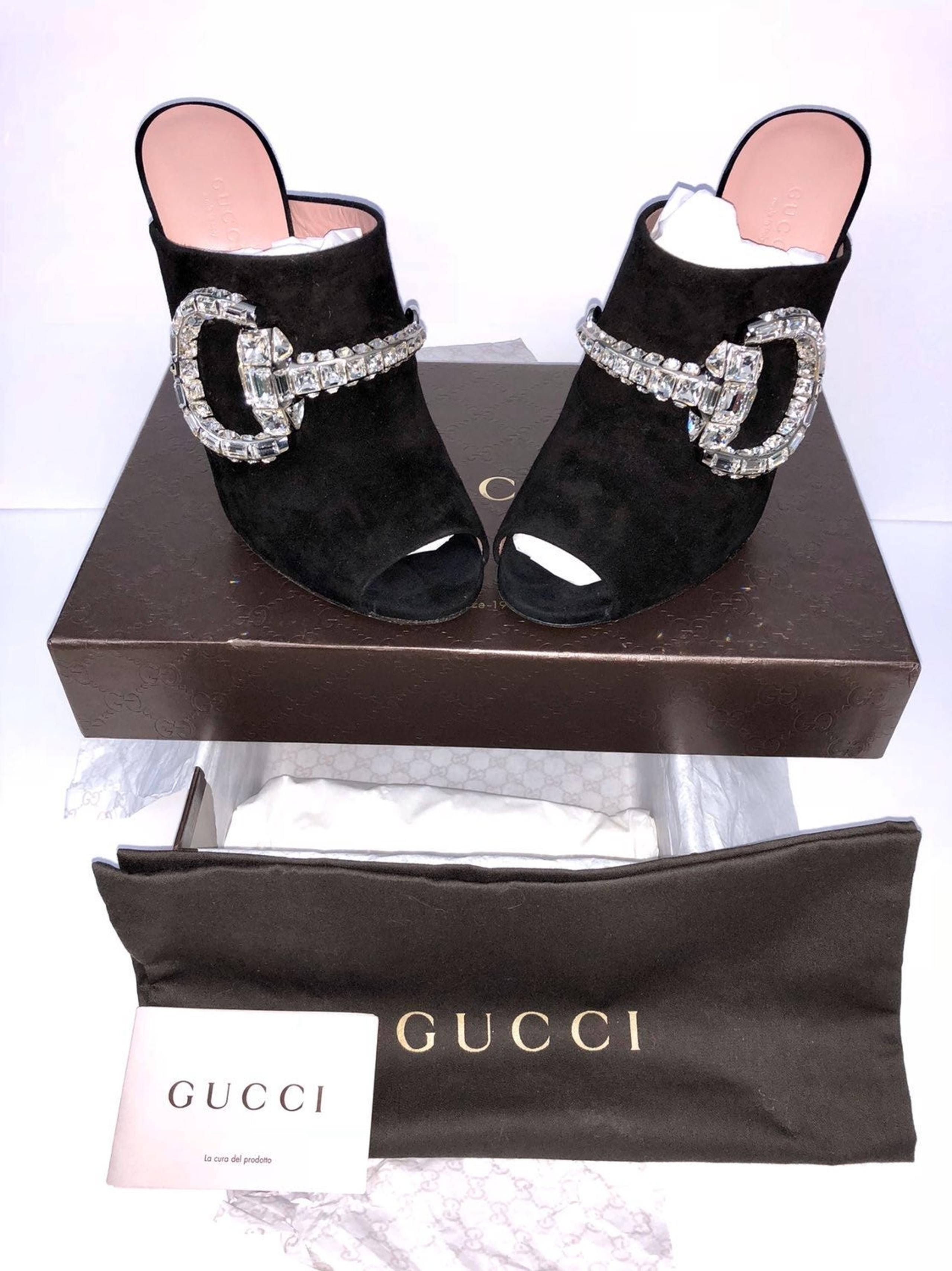Gucci Maxime crystal covered Horsebit su