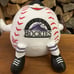 vintage Colorado Rockies MLB Baseball Coors Field stuffed baseball mascot plush