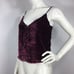 Rails Aubrey Velvet Camisole XS Rouge