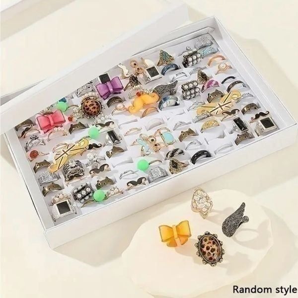 Lot Of 30 Fashion Ring Set Womens Boho Party Trendy Jewelry Gift Brand New