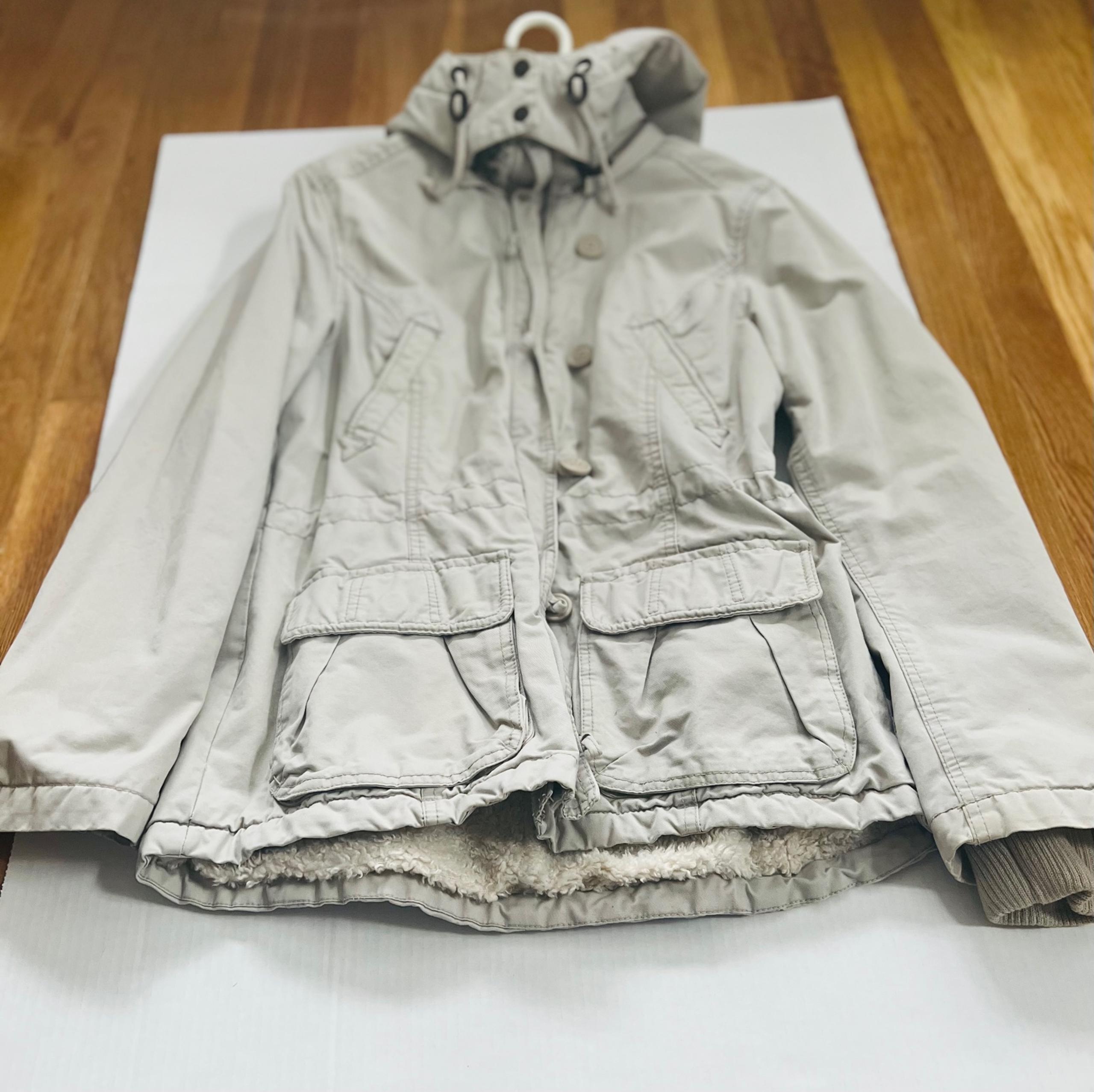 H&M Label of Graded Goods Jacket Beige Faux Fur lined