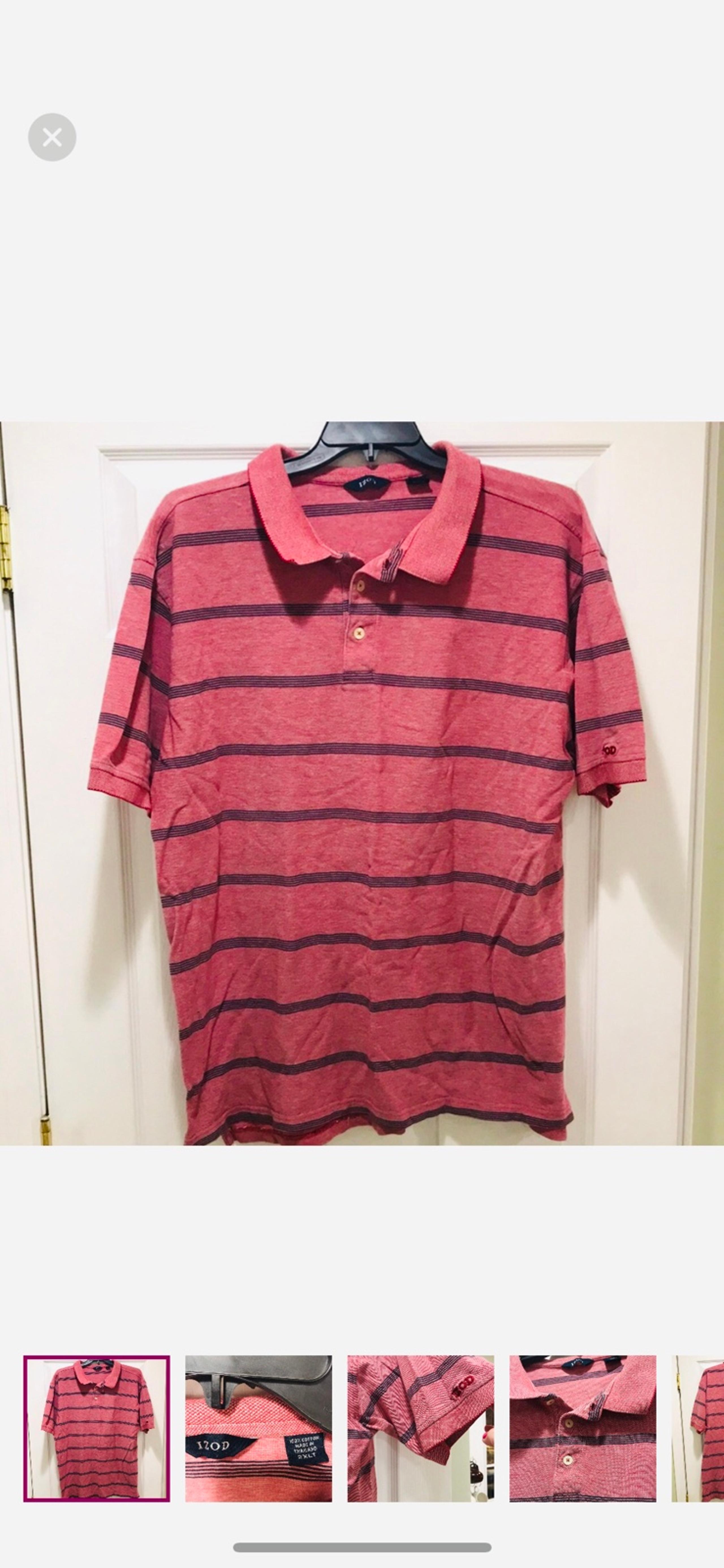 Mens Izod polo tee