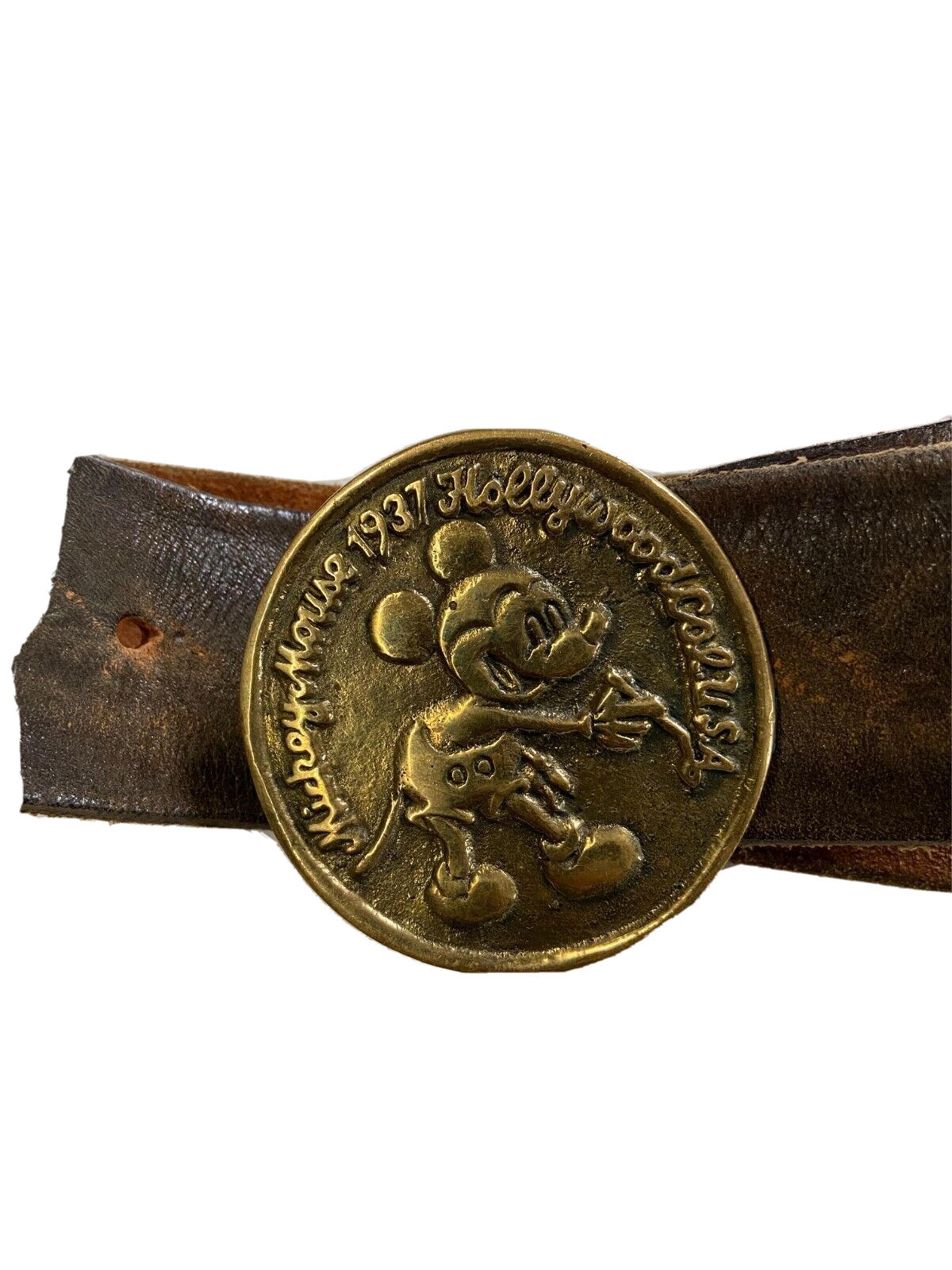 mickey mouse belt buckle