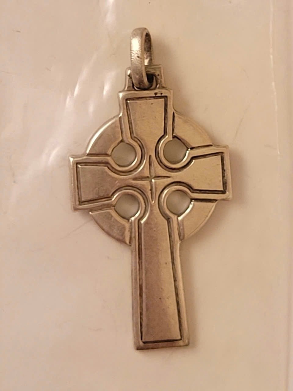 Retired James Avery Cross Pendant with Cross Center Silver