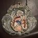 Embroidered clutch purse