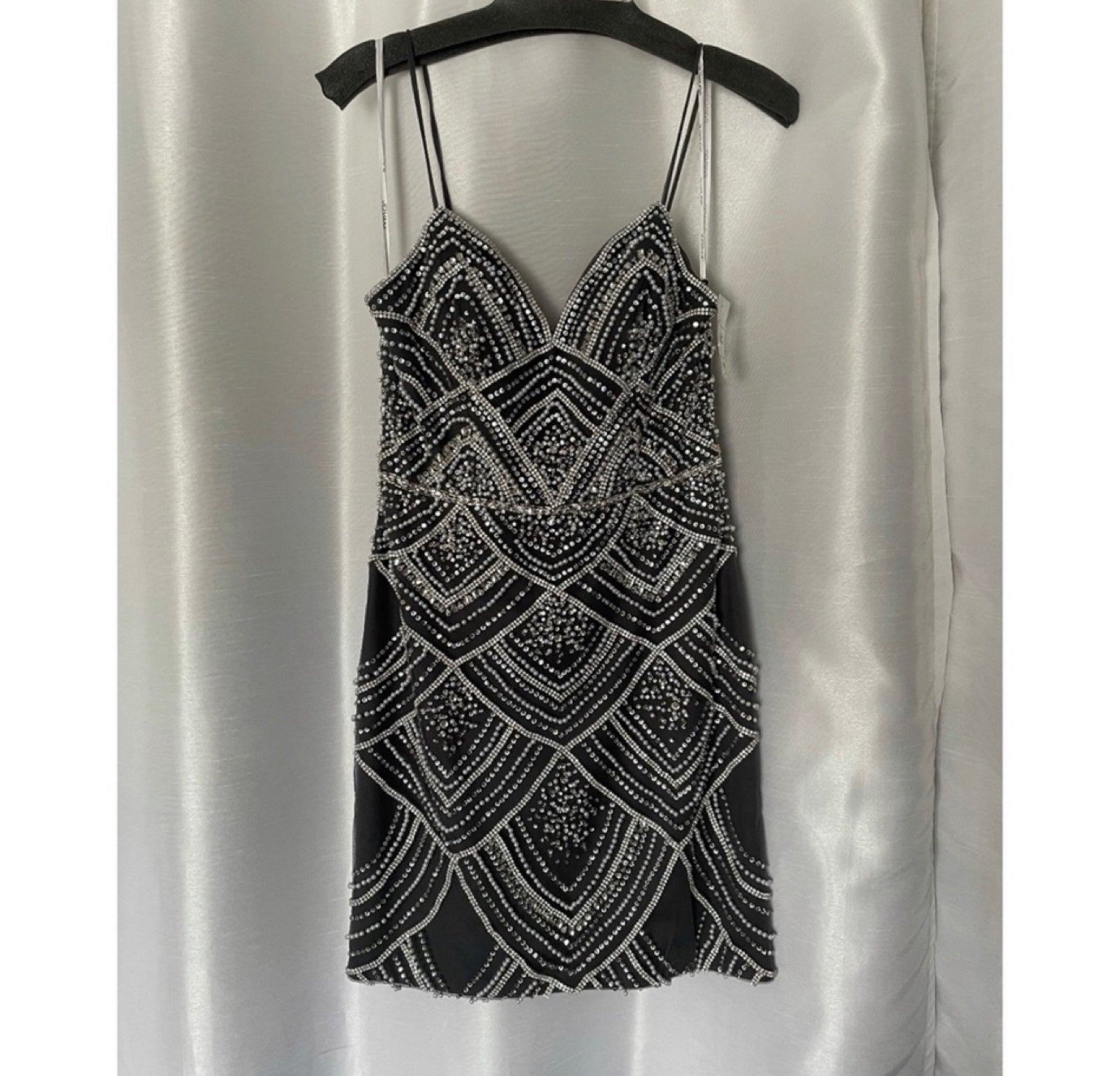 Grey Jovani Cocktail Dress