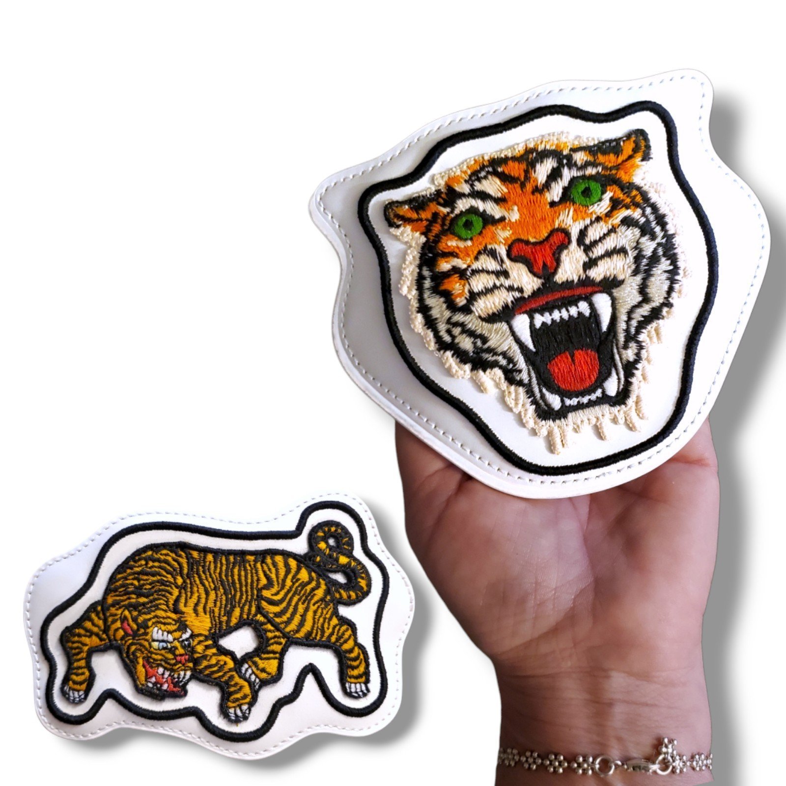 Authentic GUCCI Embroidered Large Tiger Patch Collectible Set For Ace Sneakers