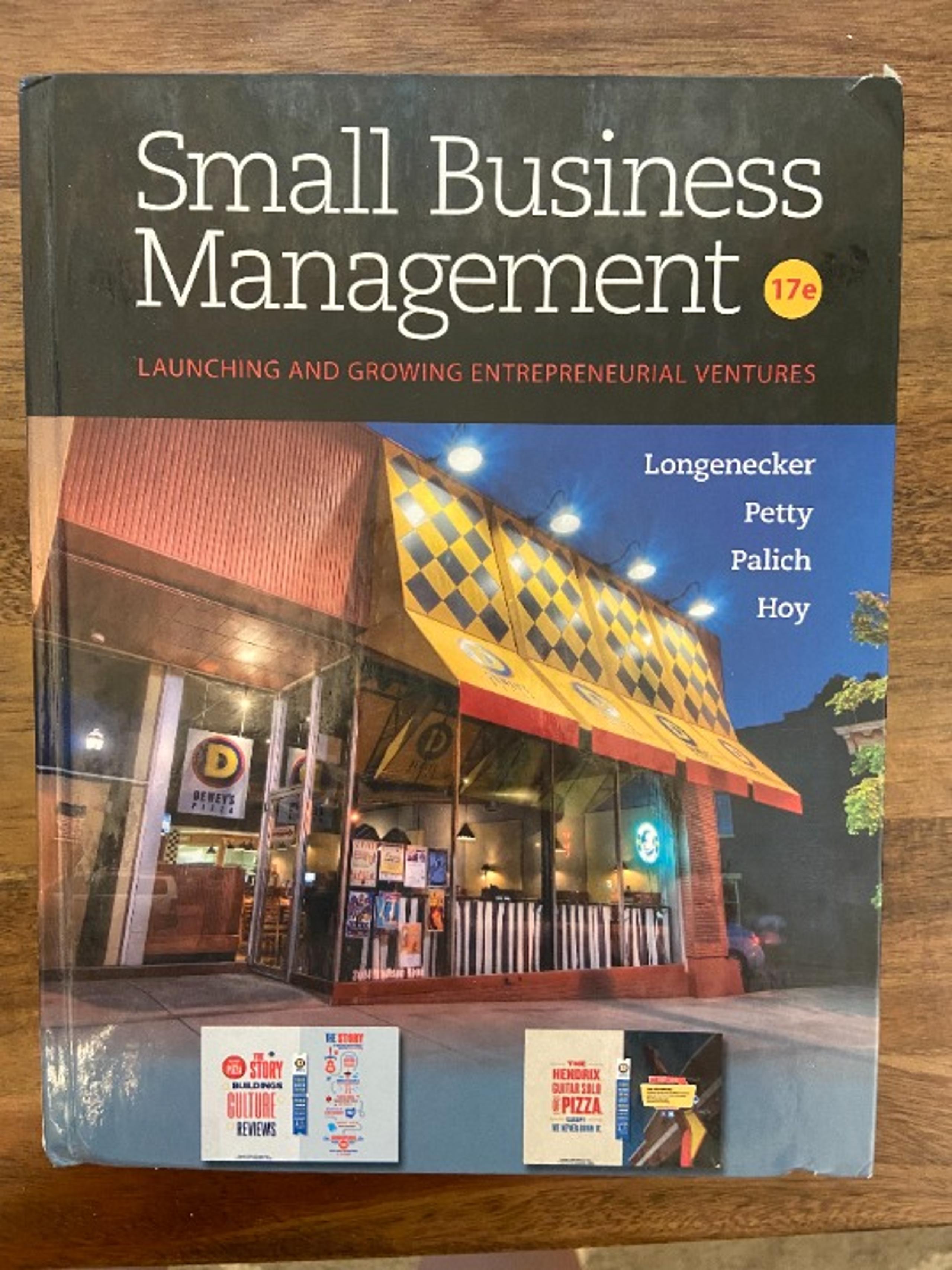 Small Business Management 17 Edition Longnecker - Cengage Learning