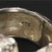 Citrine Square Star Etched Textured Band Ring Size 4.75 - 13g VINTAGE ESTATE