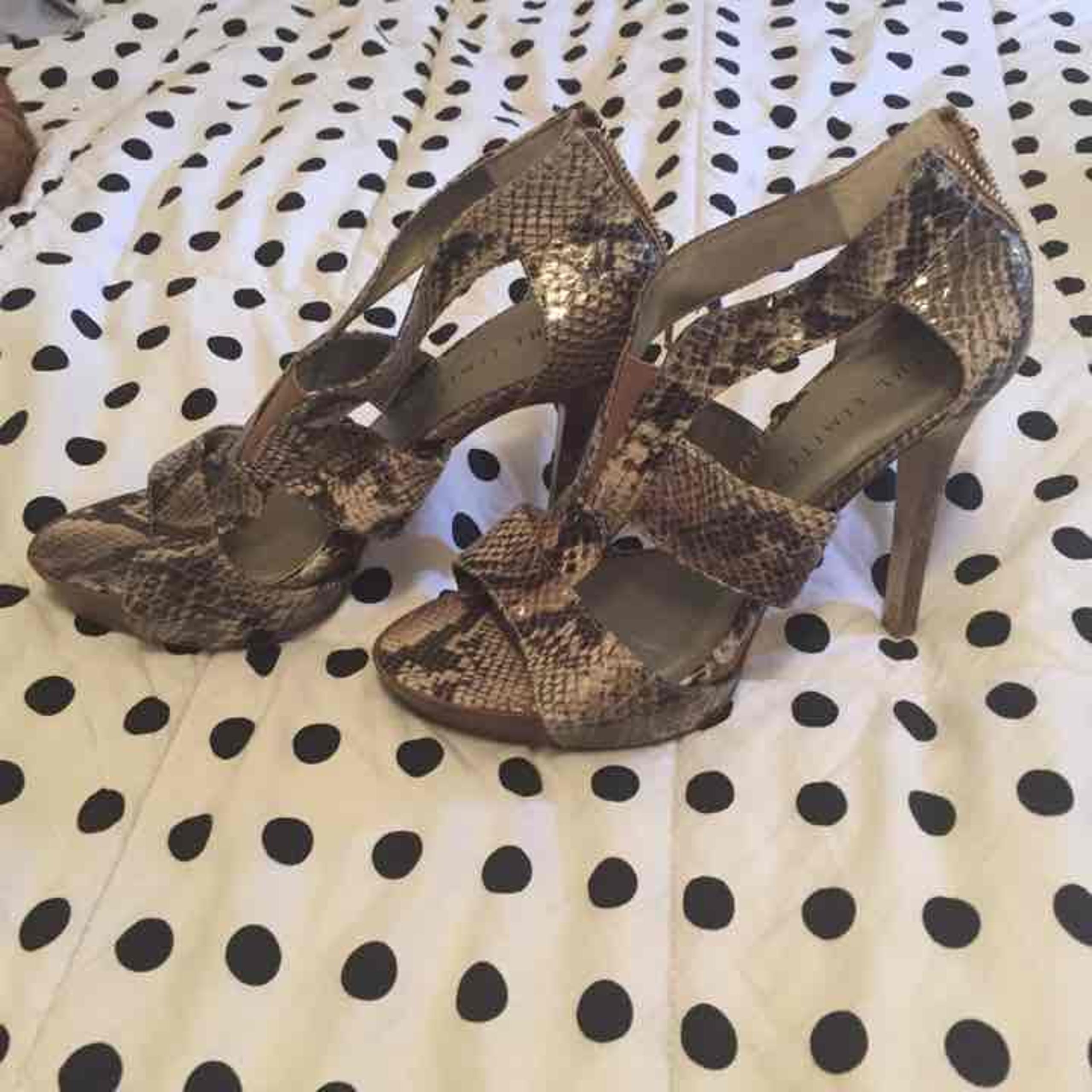 The Limited Faux Snakeskin Pumps