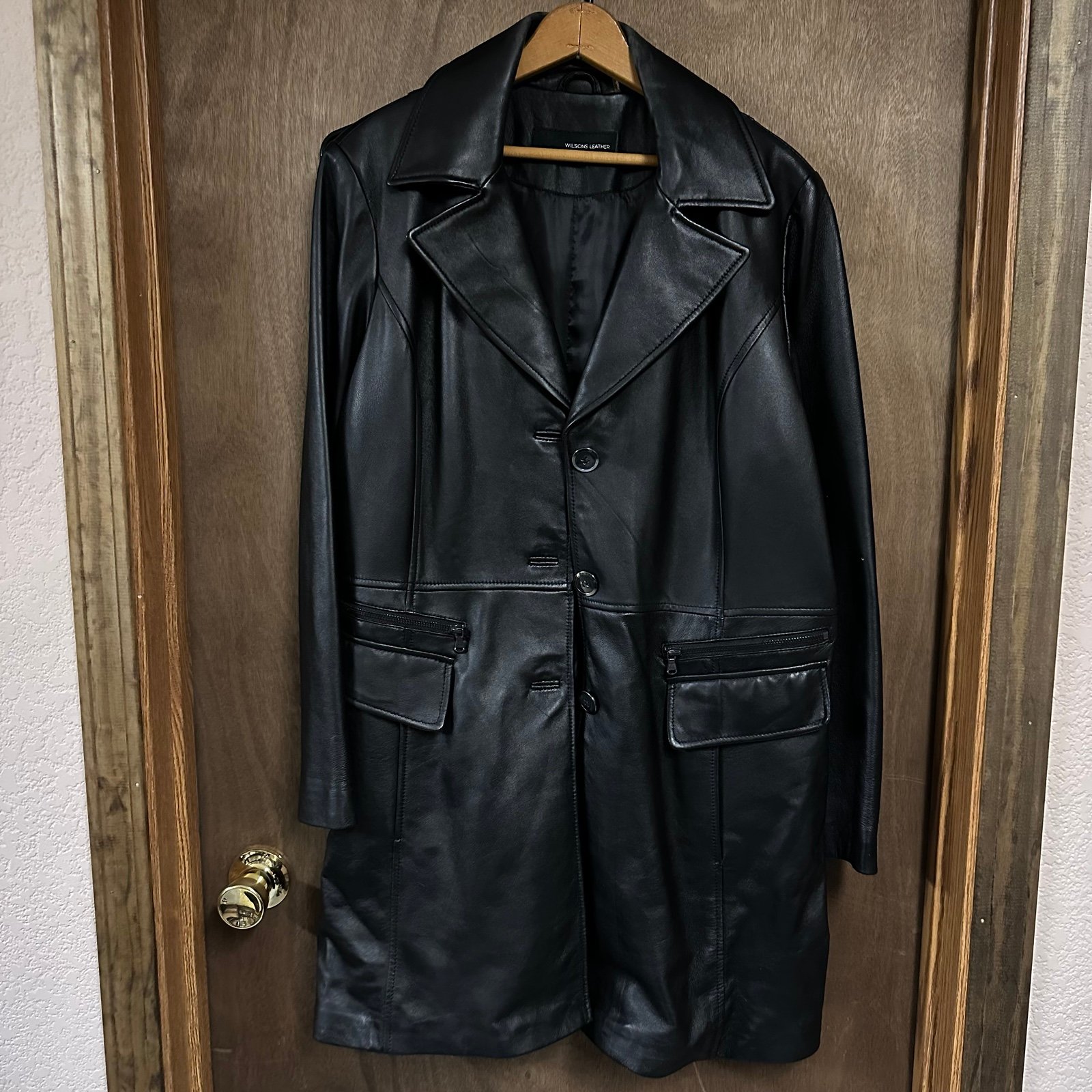 Wilson Leather Button Up Jacket 1X
