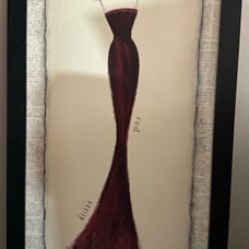 “Vogue Vintage Silhouette” by Emily Adams. Red/ Dress portrait