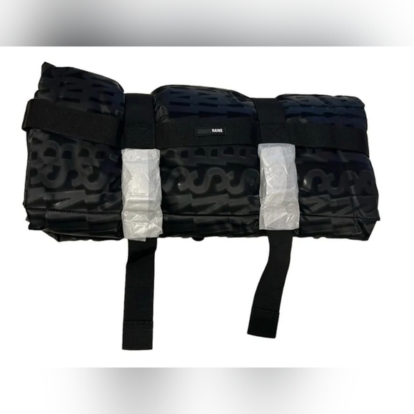 NWT Rains Blanket Waterproof Black Monogram -Rare