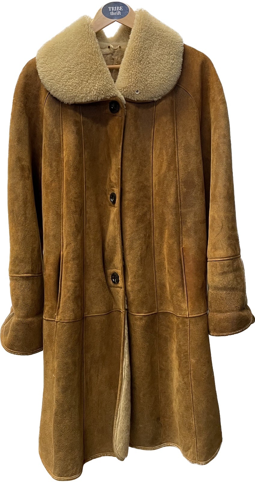 long shearling coat women